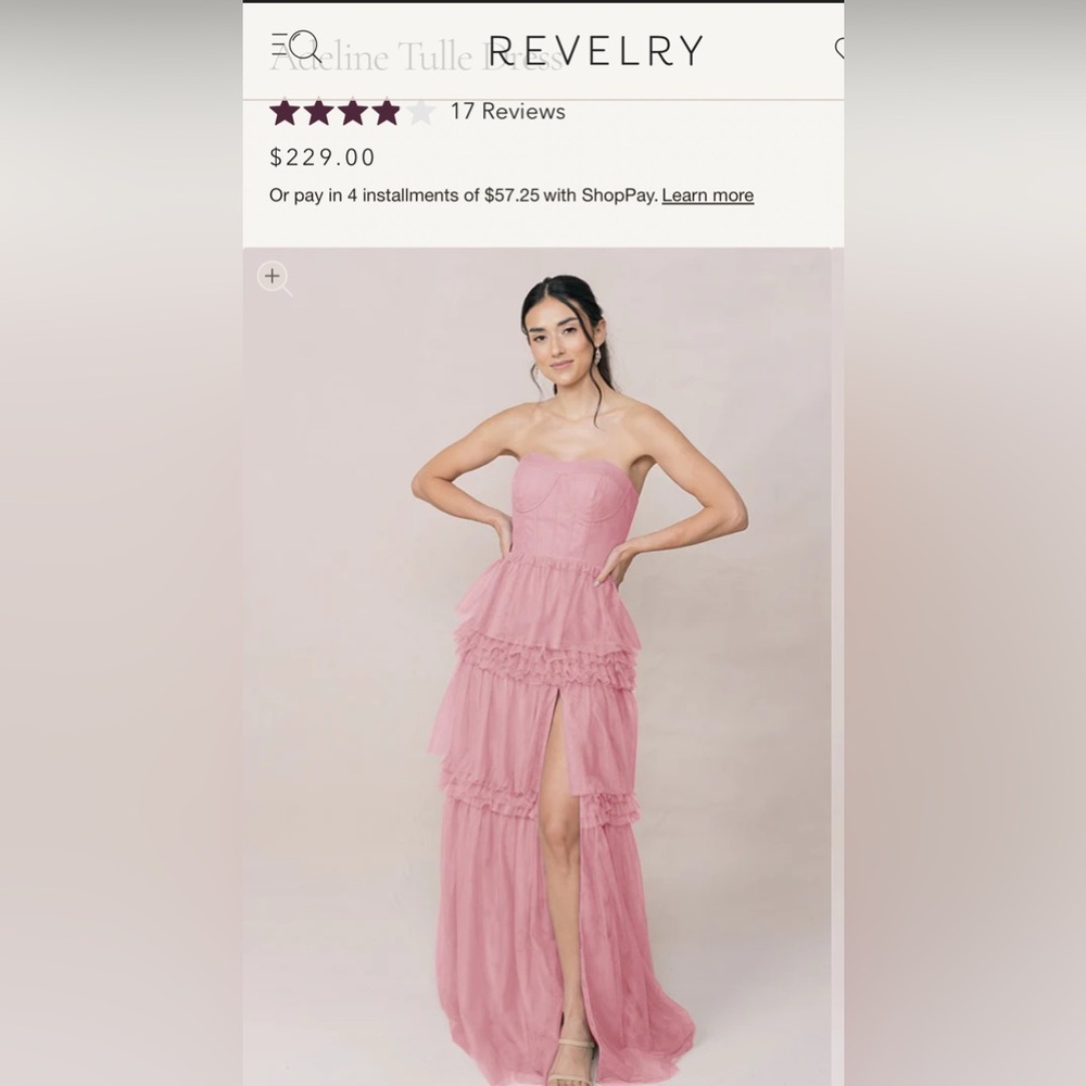 Reverly Adeline Tulle Dress Size 6 - Picture 8 of 8